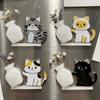 Creative Cat Refrigerator Magnet Cute Pet Hair Collector Cartoon Dog Fridge Magnet  Office Decor