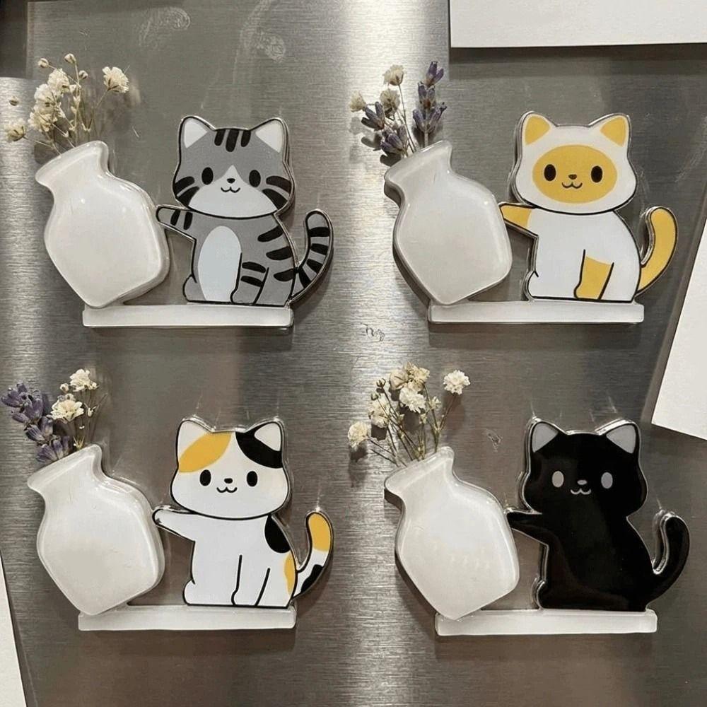 Creative Cat Refrigerator Magnet Cute Pet Hair Collector Cartoon Dog Fridge Magnet  Office Decor