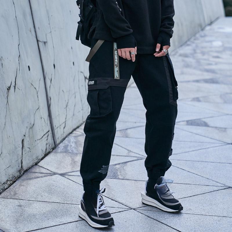 Men Pants  Hip Hop Streetwear Joggers Sweatpants Casual Cotton Harem Trousers Harajuku Autumn Cargo Pants Men