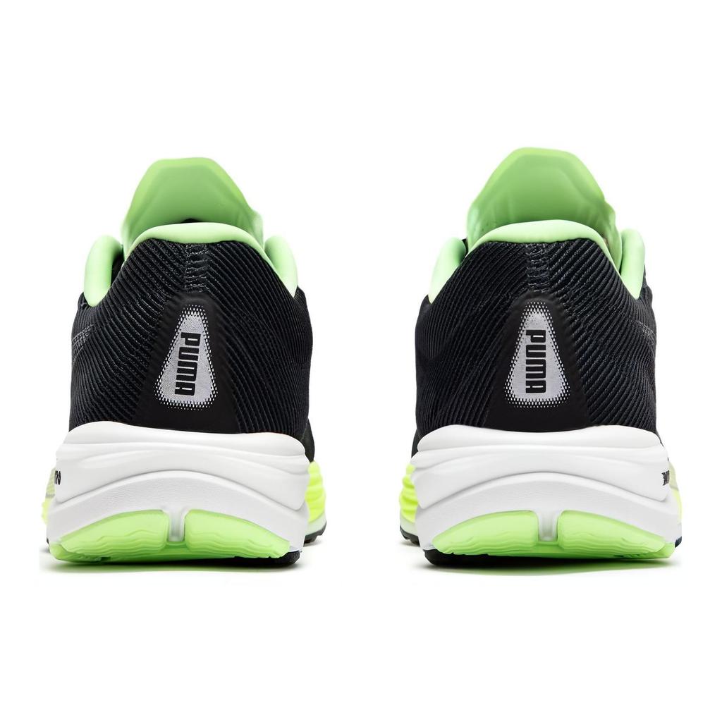 Puma Velocity Nitro 2 Round Toe Slip Resistant Durable Low Top Casual Running Shoes Men Sneaker Black Green 195337-18