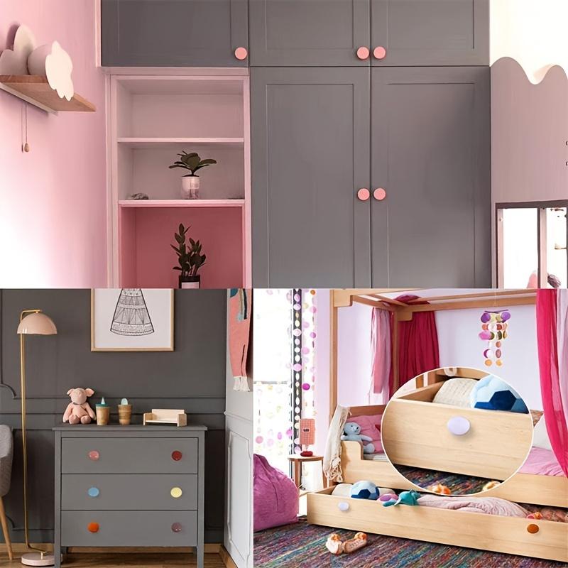 10 Manopole Ceramiche Colorate Carine Lucide, 1,260,94 Pollici, Ideali per Armadi, Cassetti, Mobili e Progetti Fai-da-Te per la Casa, con Viti di Montaggio