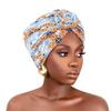 Knotted Style Twist Knot Turban Hat Pleated Floral Head Wrap Islamic Headband  Women Headwear