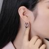 Classic Stainless Steel Circle Earrings for Women Fashion Gold Silver Color Chunky Hoop Earrings Female Jewelry
