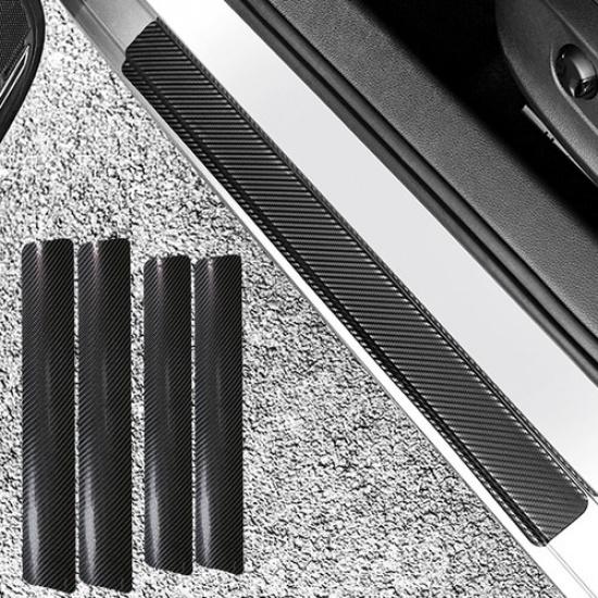 4x Car Parts Car Door Plate Sill Scuff Cover Anti-Scratch Sticker Accessories