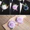 Simple Wedding Suit Corsage Fashion Wedding Accessories Groom Rose Boutonniere  Groomsmen