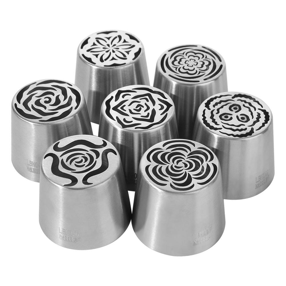 Stainless Steel Pastry Piping Nozzle Large Size Cream Nozzles Flower Squeeze Mouth Russian Icing