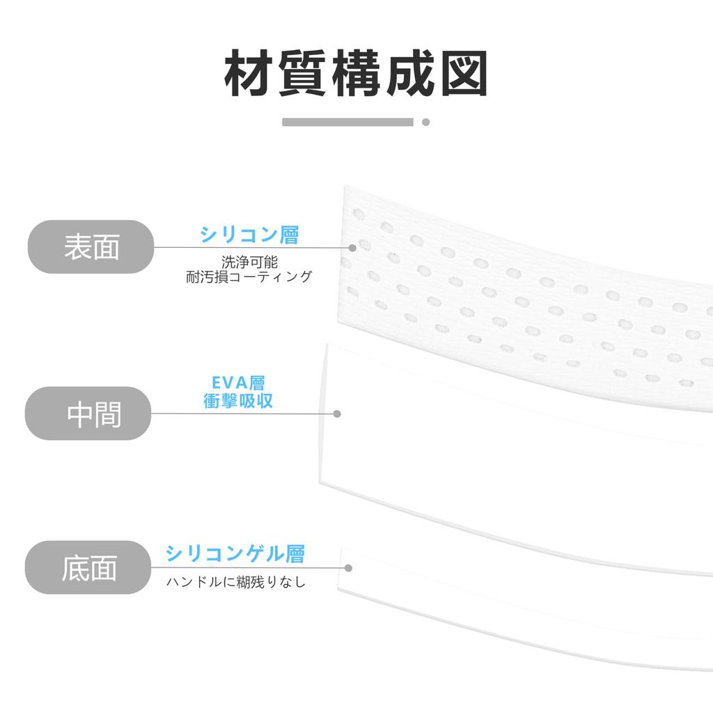 Thinvik Bicycle Silicone Bar Shock Silicone Easy To Clean Reusable for Road Gravel Bikes 3mm Black Tape, Absorbing, & EVA, Anti-Slip, Stain-Resistant,