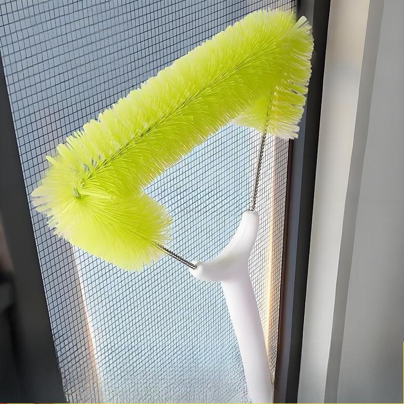 Long-handled Telescopic Screen Brush, Double-sided Cleaning and Dust Removal Brush, Non-disassembly Cleaning Diamond Mesh Screen Door Brush