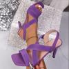 2025 New Women Sandals Party Wedding Shoes Luxury Outdoor High Heels Sandals Ladies Sexy Open Toe Gladiator Shoes Women