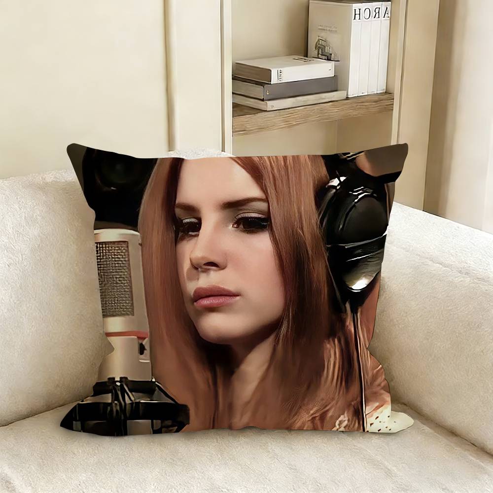 L-Lana D-Del R-Rey Pillow Case Living Room Sofa Cushion Cover Suitable For Home Bedroom Room Decoration