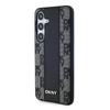 Dkny Dkhms24Mpcpvslk S24+ S926Czarny/Black Hardcase Leather Checkered Mono Pattern Magsafe