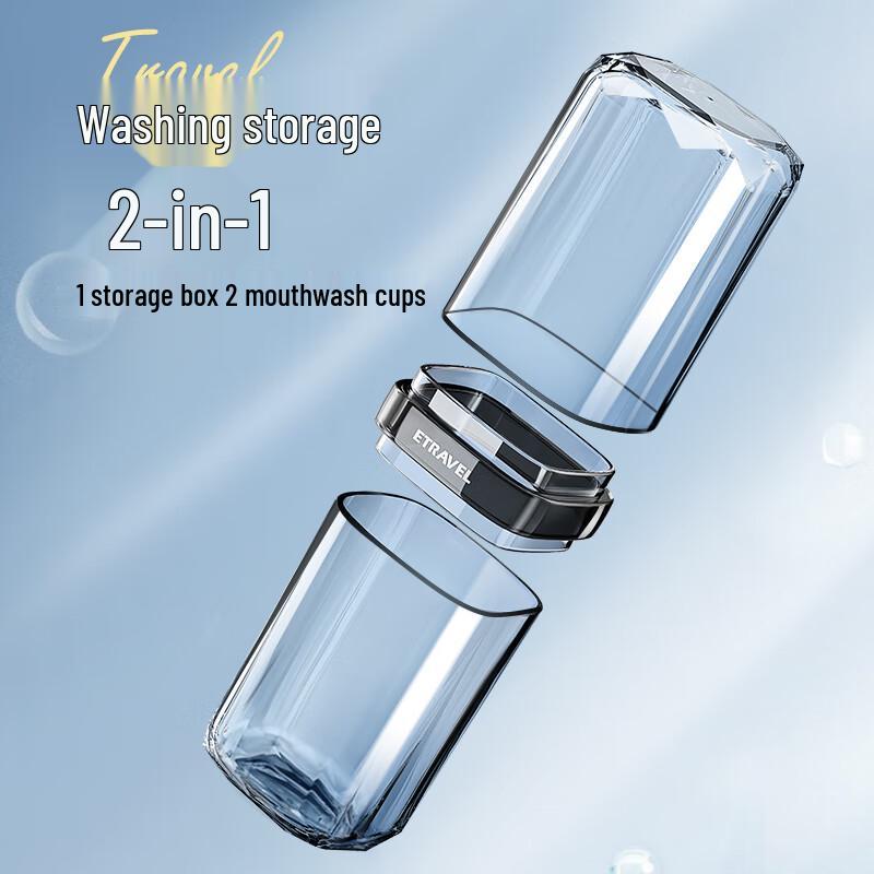 Etravel Portable Travel Wash Cup & Toothbrush Set