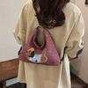Korean Style Puppy Embroidery Shoulder Bag Y2k Cartoon Handbag Sweet Polka Dot Tote Bag  Girls