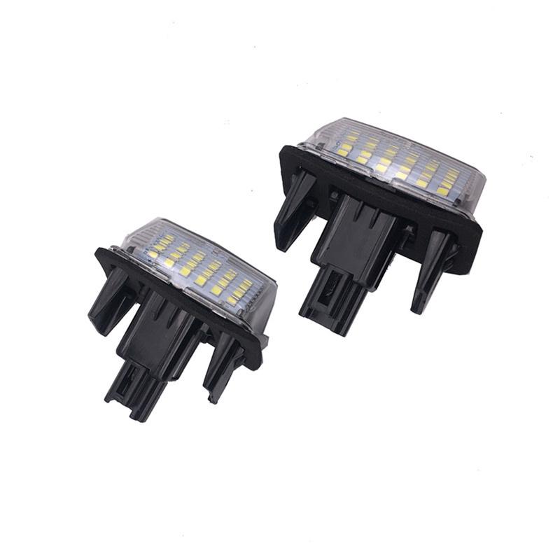 2PCS White For Toyota Yaris/Vitz Camry Corolla Prius C Ractis Verso S Led Licence Number Plate LED Lamp Light