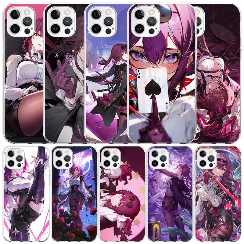 Honkai Star Rail Kafka Soft Cover for iPhone 16 17 Air 15 14 Pro Max 16E Phone Case 13 Mini 12 11 7 SE 8 Print Pattern Fit Cases