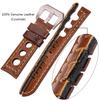 Cowhide Watch Strap Bracelet Vintage Genuine Leather 20mm 22mm 24mm Watchband Women Men Fashion Watch Band Belt with Pin Buckle