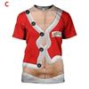 Sexy,Funny,Unrestrained Pattern Printed Men's T-shirt With Street Elements Round Neck Fashion Plus Size