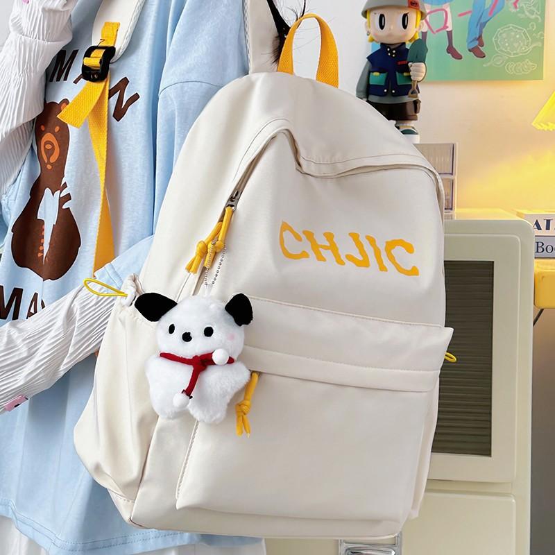 Schoolbag INS Niche Japanese-style Junior and Senior High School Retro Large-capacity Casual Backpack for Junior High Students, Lightweight