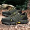 Men's Non-slip Casual Sneakers Outdoor Lace-up Low-top Hiking Shoes Wear-resistant Sole Daily Walk Camping Mountaineering Shoes