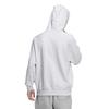 Adidas KWX83 College French Terry Pullover Hoodie in Light Gray Heather Men's Loose-Fit (JG8548)