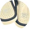 Women's leather slippers, black house slippers 39
