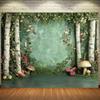 1Pcs Spring Plant Greenery Nature Landscape Decoration Background Spring Backdrop Decorations For Photo Studio Photo Booth Party