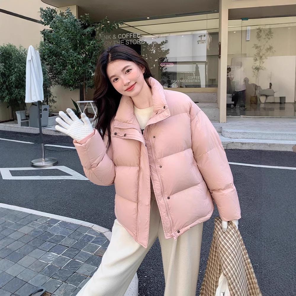 Women's 2025 Winter Down Jacket - Stand Collar, Versatile, Short, Small Size, Korean Style, Warm Outerwear