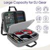 Compactly Mixing Board Organizers Case With Shock Absorbing Foam Interior Fits Recording Cables Microphones Securely