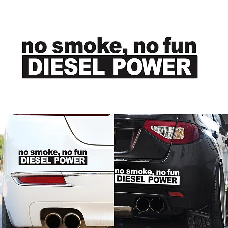 30*7Cm Ingen Rök Inget Kul Dieselkraft Vinyl Dekoration Bildekal Dekaler Grafisk