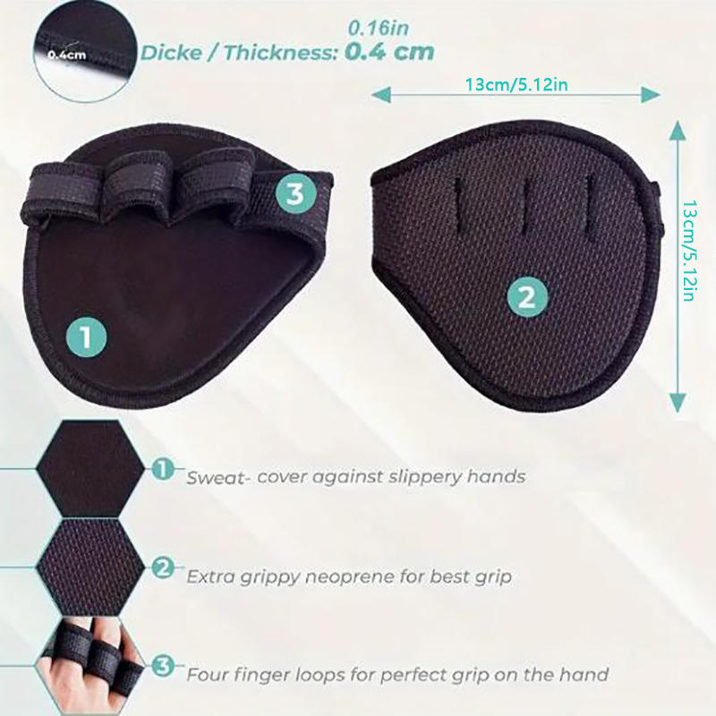 Fitness Gloves with Four Finger Bench Press Palm Protection Pull Up Anti Slip Dumbbell Exercise Anti-wear and Anti Cocoon Gloves