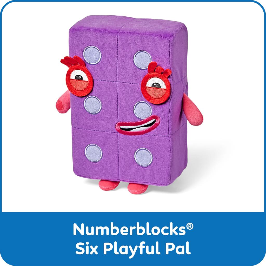 Numberblocks Character Plush Toy Six 96935 (Authentic Product)