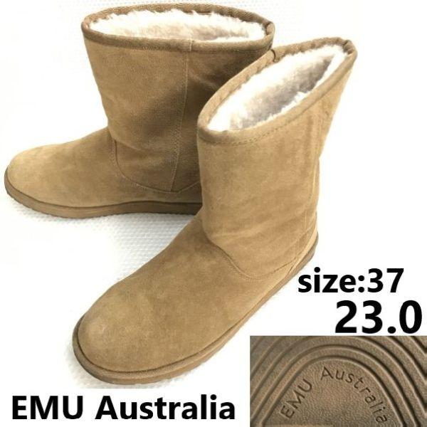 

Ботинки EMU Australia из мериносовой шерсти, кожи и замши, 23, коричневые, теплые