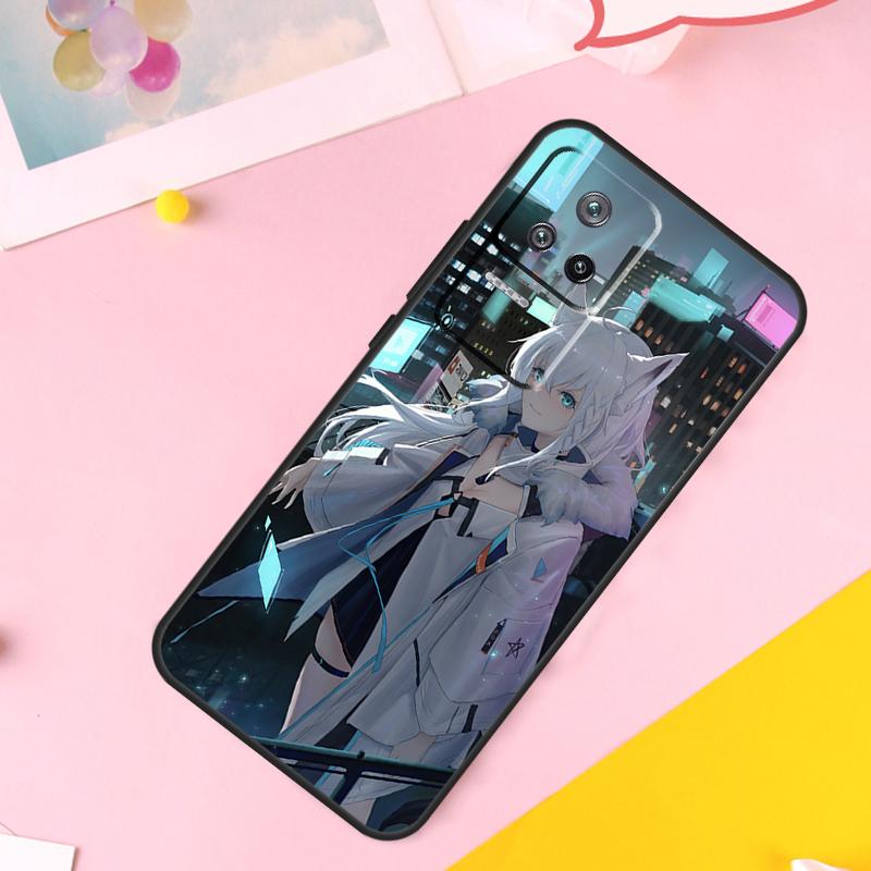 Shirakami Fubuki Hololive Case For POCO M6 X6 Pro X3 X4 X5 M5s F3 F5 Xiaomi 14 Ultra 12 13 Lite 11T 12T 13T Pro Funda