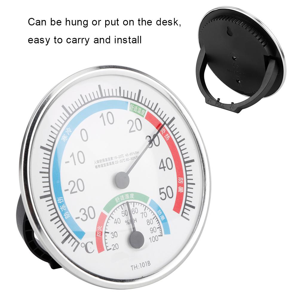 2 IN 1 Indoor High Precision Hygrometer Thermometer Psychrometer Desk Type Hanging