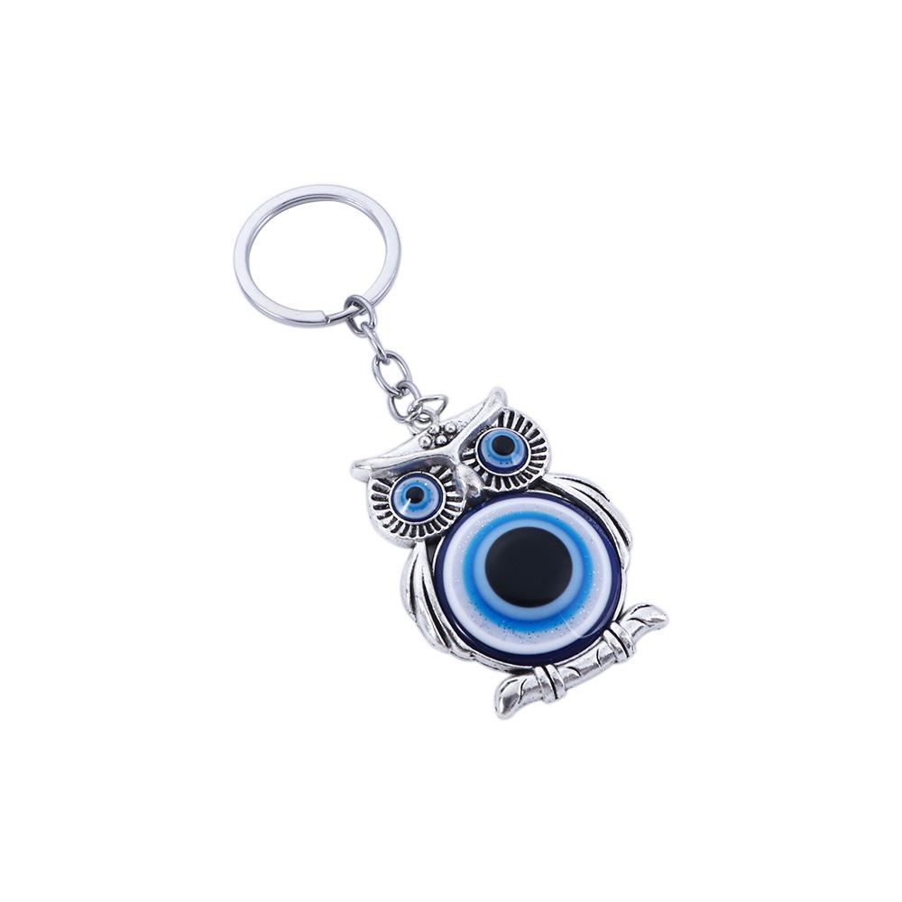 Hanger Gift Blue Evil Eye Owl Lucky Charm Car Pendant Car Accessories Car Keychain Fashion Jewelry