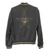 SAINT LAURENT PARIS 16AW EDIUM Palladium Sequin Teddy Jacket Jacket 44 blackUsed