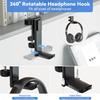 KDD 5-in-1 Desk Organizer - Rotating Headphone Stand with Drink Holder, Detachable Controller Stand, Pen Holder and Cup Holder - Desktop Storage for C