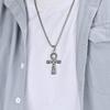 Ancient Egyptian Symbol Cross Titanium Steel Necklace Christmas Holiday Gift