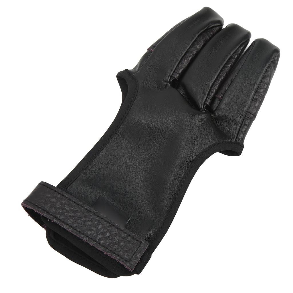 Bowstring Tabs Guard Soft Archery Fingers Protector 3 Fingers Protection Shooting Gloves for Outdoor Shooting