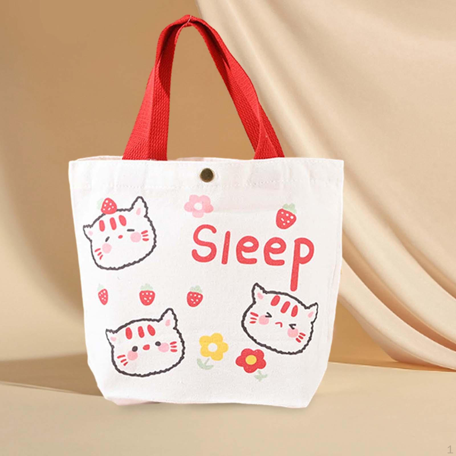 Канвасные сумки для продуктов Моющиеся Сумки с верхней ручкой для женщин Прочные Многоцелевые Модные Cat 667₽