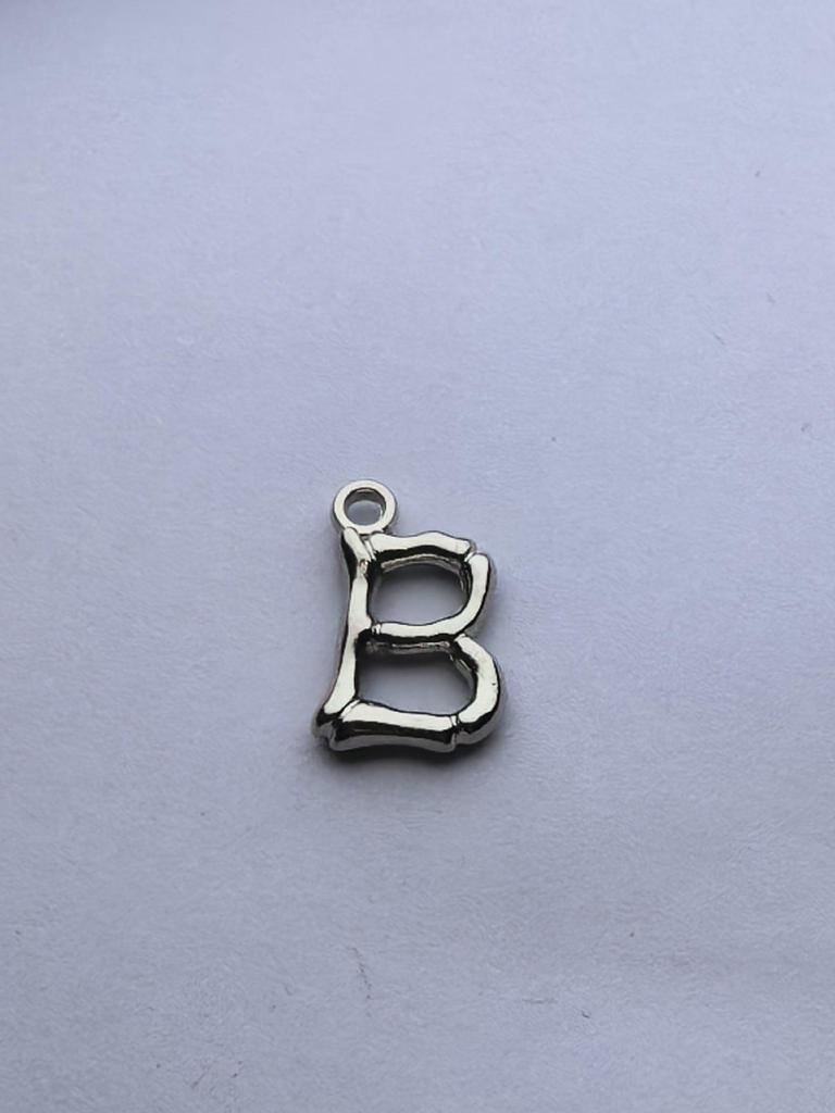 European & American Copper Bamboo Letter Pendants - Elegant, Versatile Jewelry Accessories