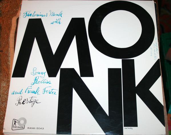 

LP Record THELONIOUS MONK QUINTET - Monk RANK5043 TOP RANK 1958 Japan Jazz Used