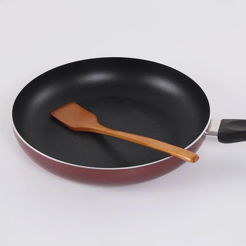 1 Stück Mini-Spatel, kleine Holzschaufel, antihaftbeschichtet, für Spiegeleier, Steak, Küchenlöffel, Grill, natürliches Küchen-Kochzubehör