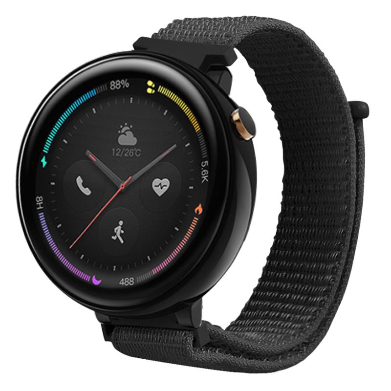For Huami Amazfit Verge 2 (A1807) Nylon Sport Loop Watch Bands Adjustable Strap with Spring Bar