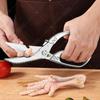 WXCOO Kitchen Scissors Non Slip Grip Stainless Steel Shears Multi Purpose Use for Poultry Meat Bones Scissors BBQ5