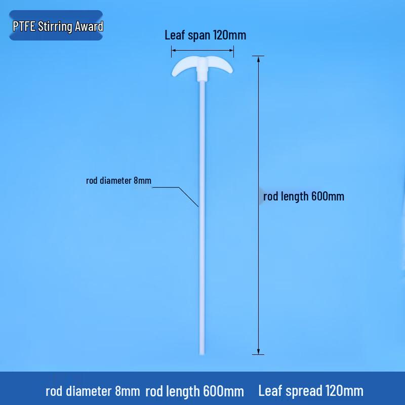 PTFE Stirring Paddle with Stainless Steel Rod