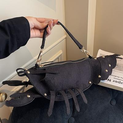 New Crayfish Bag Creative Cute Fashion Shoulder Bag Personality Trend Niche Large Capacity Portable Messenger Bag Women