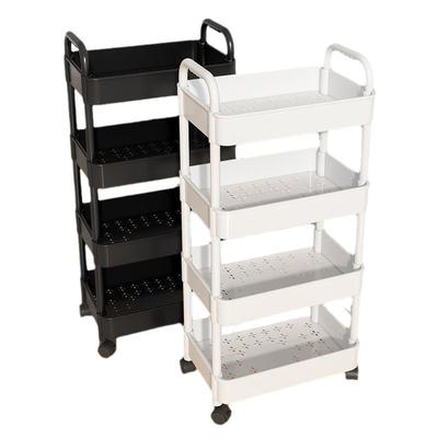 Rollwagen Toiletten-Aufbewahrungsregal Wohnzimmerboden Mobiles Snack-Aufbewahrungsregal Haushalts-Mehrschicht-Aufbewahrungsregal