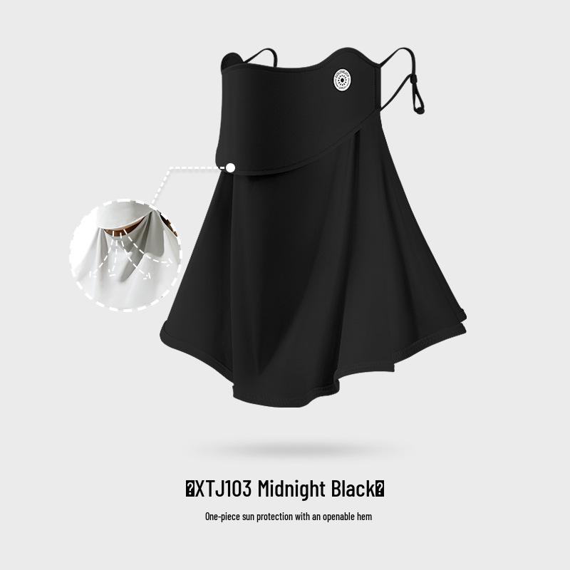 Damen Eis Seide UV-Schutz Gesichtsmaske mit Rouge-Verlauf und Augenwinkelabdeckung - XKZ43