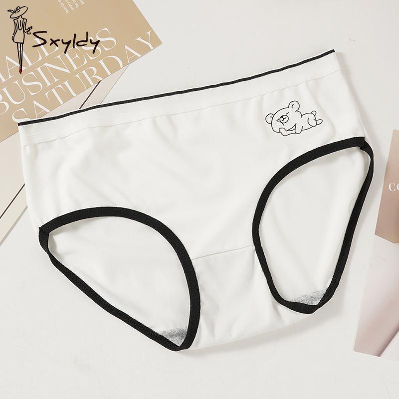 1/3 Stuks Dames Beer Mid-rise Naadloos Comfort Driehoek Broek Ademend Antibacterieel Ondergoed